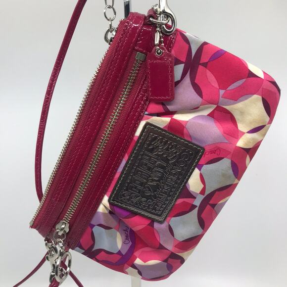 COACH Red Small Nylon Handbag - Picture 8 of 8